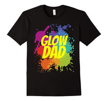 Glow Party Birthday Shirt With Splatters - Dad