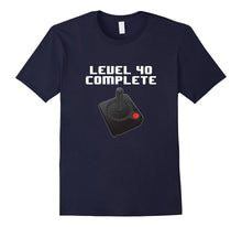 Level 40 Complete Retro Video Games 40th Birthday Fun TShirt