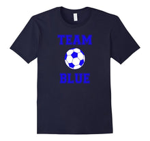 Team Blue Boy Soccer Ball T-Shirt Gender Reveal Party Time