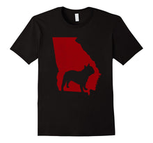 Georgia With Bulldog Distressed Red Dog Lover Shirt