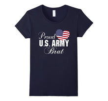 Gift for Military - Proud U.S. Army Brat Heart T-Shirt