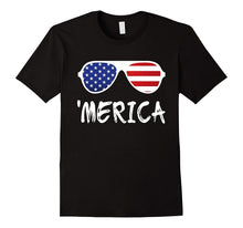Merica Sunglasses T-Shirt Patriotic Fourth of July Gift