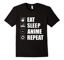 Funny Manga Shirt - Eat Sleep Anime Repeat T-Shirt