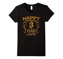 3rd Wedding Anniversary 3 Years Happy Marriage Gift Shirt