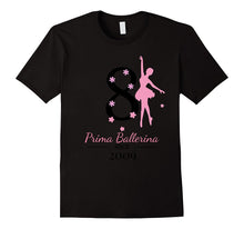 #8 Ballerina Birthday T-Shirt - Prima Ballerina Since 2009