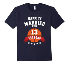 13th Wedding Anniversary T-Shirt Basketball Couple Gift Tee