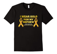 I Wear Gold for My Nephew Childhood Cancer Awareness T-Shirt