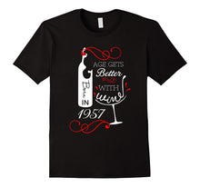 60th Grandma Birthday Shirts | Better With Wine Born in 1957