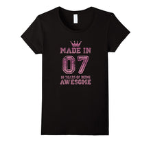 10th Birthday Gift Made in 2007 Awesome Pink T-Shirt