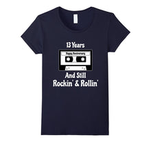 13th Wedding Anniversary Gift 13 Years T-Shirt Cassette Tape