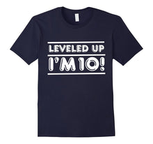 Leveled Up! Happy 10th Ten Birthday Boy T-Shirt T Shirt Gift