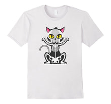 Halloween Cat With Skeleton Tshirt Funny for Men, Women, Kid