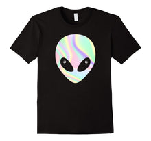 Alien Head T-Shirt Holographic Effect