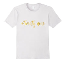 29th Birthday Shirt Gift Gold Hashtag Twenty Nine 29