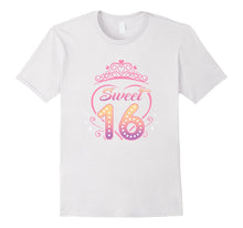 16th Birthday Shirt Gift Daughter Sweet Sixteen Tiara Heart
