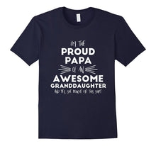 Proud Papa of an Awesome Granddaughter Grandparents T Shirt