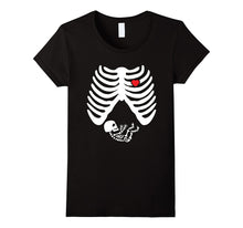 'Pregnant Skeleton Baby' Cute Maternity Halloween Shirt