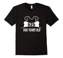 525 Dog Years Old T-Shirt Funny 75th Birthday Gift