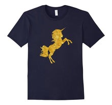 Kids Gold Bling Unicorn Gift T-Shirt - Girls Shirt