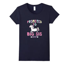 Promoted to Big Sister Shirt 2017 Unicorn New Sibling Tee