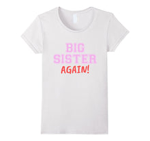 Big Sister Again Kids Shirt - Cute Pink & Red Girls T-Shirt