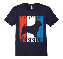 Retro RWnB Norwich Terrier Silhouette T-Shirt