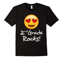Second Grade Rocks Emoji Shirt Funny 2nd Graders & Teachers
