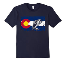 Colorado Flag Shirt With Fly Fishing Design for Mens