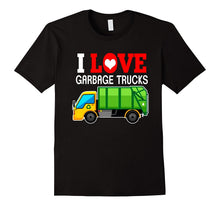 I Heart Love Garbage Trucks Shirt | Little Boys Kids T-Shirt