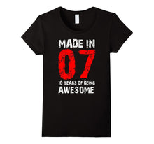 10th Birthday Gift Shirt, Born Made in 07 Shirt Cute 10 Yrs