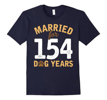Cute Married for 154 Dog Years T-Shirt 22nd Anniversary