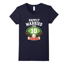 10th Wedding Anniversary T-Shirt Baseball Couple Gift Shirt