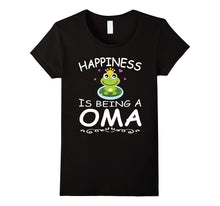 Happiness Is Being a Oma With Frog Funny T-Shirt Gift