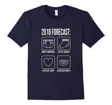 2018 Forecast New Mom Dad Expecting Baby Announcement TShirt