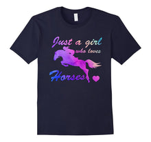 Colourful Horse Shirt Just a Girl Who Love Horses