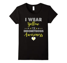 I Wear Yellow for Endometriosis Awareness Support Shirt