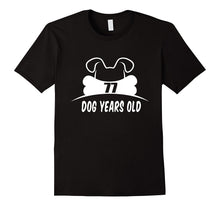 77 Dog Years Old T-Shirt Funny 11th Birthday Gift