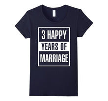 3rd Wedding Anniversary Gift Idea Husband and Wife T-Shirt