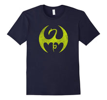 Marvel Iron Fist Distressed Dragon Logo Graphic T-Shirt