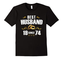 Best Husband Since 1974 T-Shirt 43rd Anniversary Gift Tee