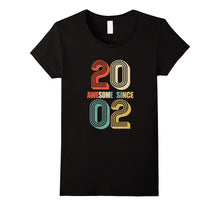 Awesome Since 2002 T-Shirt 15 Yrs Old Bday 15th Birthday Tee