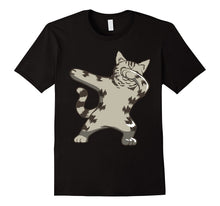 Dabbing Cat Cute Gray Tabby Maine Coon Kitty T-Shirt