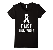 Lung Cancer Awareness White Ribbon Cure Support Shirt