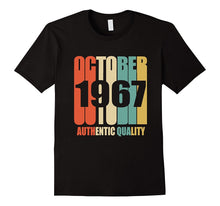 Retro October 1967 T-Shirt 50 Yrs Old Bday 50th Birthday Tee