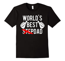Men's World's Best Step Dad T Shirt -  Fun Christmas Gift Idea