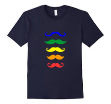 Rainbow Moustache Variety Shirt for November Stache Fans
