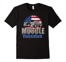 MUSCLE UNLEASHED Classic Muscle Car T Shirt Hot Rod Race