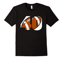 40th  Birthday Football Number T-Shirt