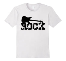 ROCK AND ROLL Guitar Text Featuring Characters Rocking Out!