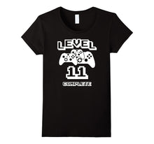 Gamer 11th Birthday Level 11 Complete Funny Gaming Tee Shirt